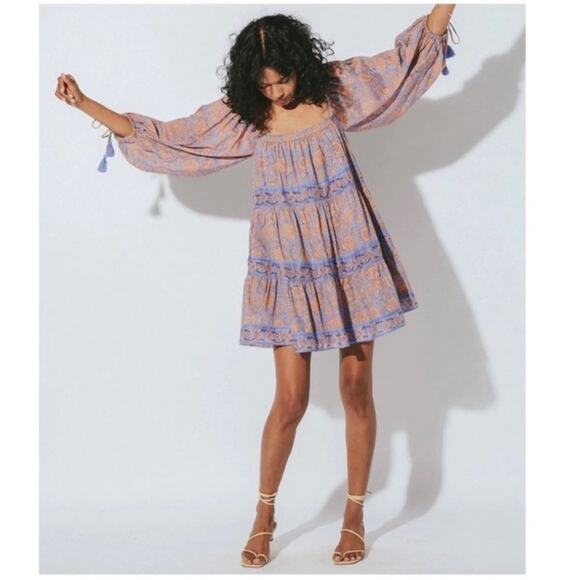 NWT Cleobella Hattie Mini Dress Vine Print Sz M - Picture 2 of 11